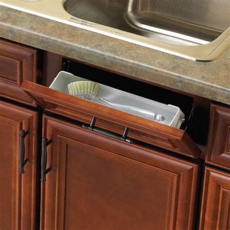 Buy kitchen under sink cabinets and get the best deals at the lowest prices on ebay! Real Solutions for Real Life 11 in. White Sink Front Tray ...