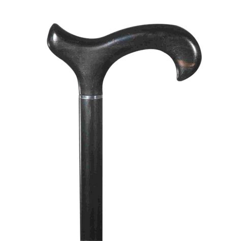 Gents Ebony Derby Walking Stick Health And Care