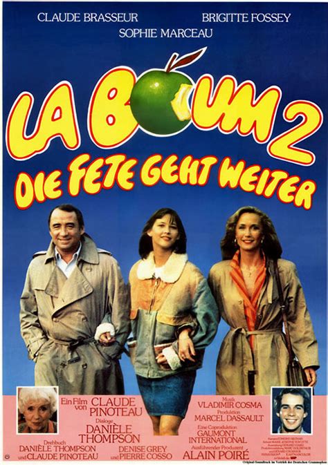 Claude pinoteau, réalisateur de la boum, qui à révélé sophie marceau en 1980, est décédé vendredi 6 octobre, sophie marceau à été invité au. Filmplakat: La Boum 2 - Die Fete geht weiter (1982 ...