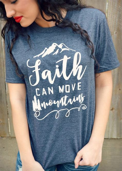 Faith Can Move Mountains T Shirt Fairyseason