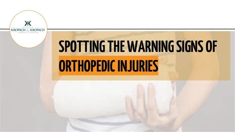 Spotting The Warning Signs Of Orthopedic Injuries