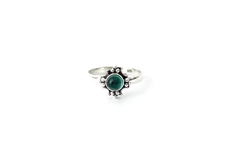 Zilveren Ring Met Groene Agaat Mysilver