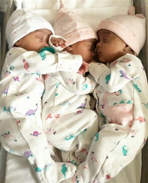 Pin By Valisha Madkins On Baby Inspo Triplets Babies Girls Cute Baby
