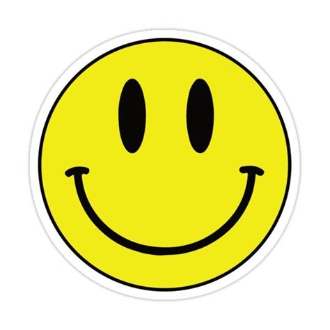 A Yellow Smiley Face Sticker