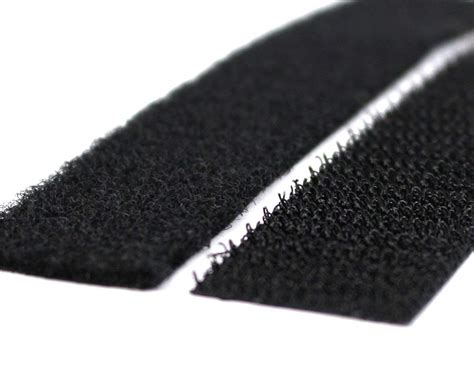 Stylus Hook And Loop Black Adhesive Backed Velcro Strips 50mm Wide Sold