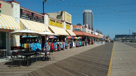 The Atlantic City Beach And Boardwalk One Road At A Time
