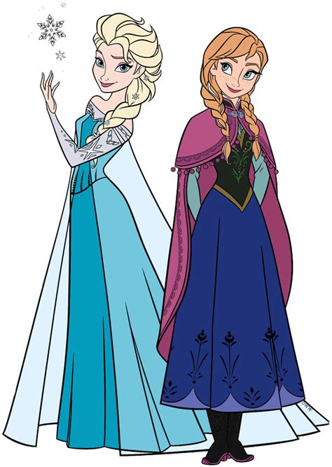 Anna And Elsa Clip Art From Frozen Disney Clip Art Galore 41553 The