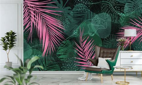 Tropical Palms Dream Wall Mural Wallpaper Extradecor