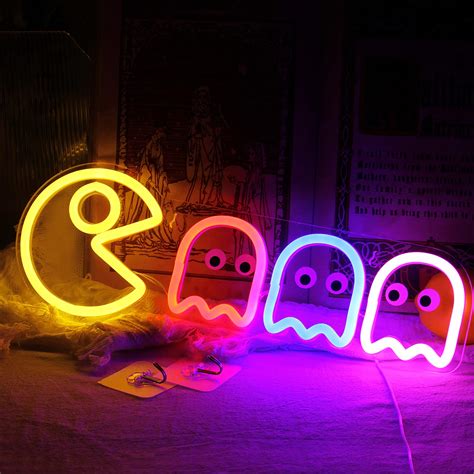 Buy Ghost Neon Signs Specter Led Lights Sign Gamer Room Retro Arcade