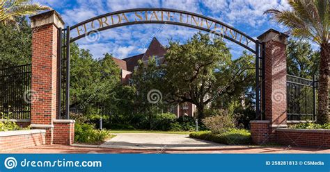 Florida State University Entrance Sign Located In Tallahassee Fl