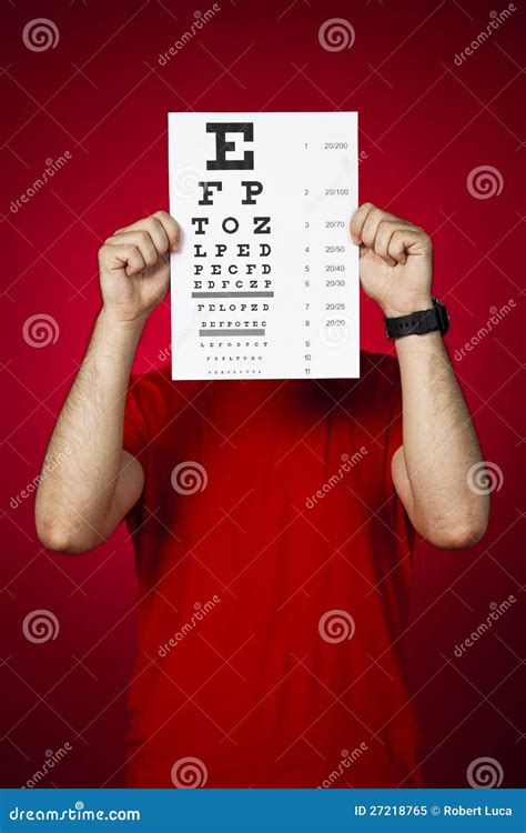 Doctor Optometrist Keeping An Eye Chart Stock Image Image Of Nurse