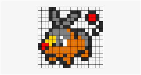 Zoroark Sprite Perler Bead Pattern Bead Sprite Pokemon Pixel Art