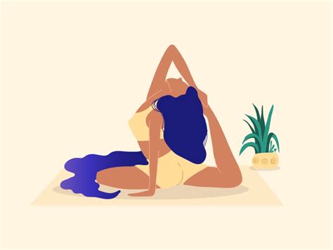 Yoga Girl Ii In 2020 Yoga Illustration Yoga Painting