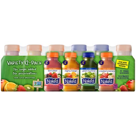 Naked Juice Pure Fruit Berry Blast Pure Fruit Mighty Mango Boosted