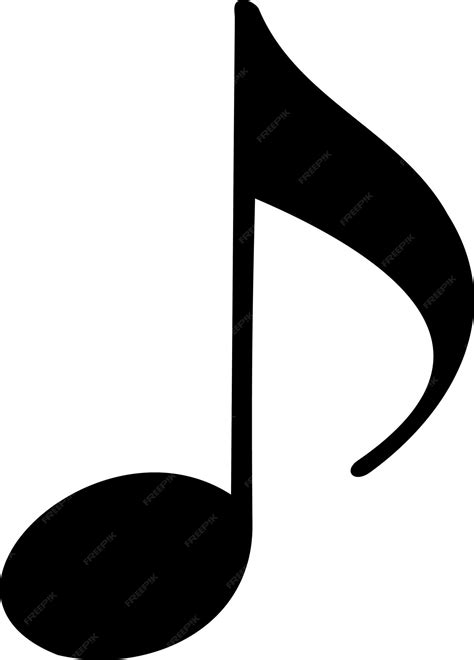 Premium Vector Eighth Note Symbol Music Note Flat Icon Vector