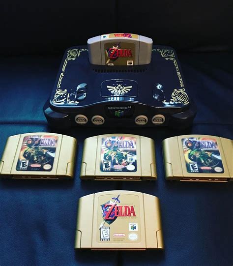 My Custom Legend Of Zelda N64 Console With Some Games Love The Gold
