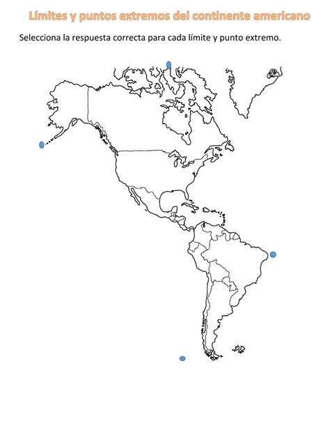 Límites Puntos Extremos Y Regiones Geográficas Del Continente