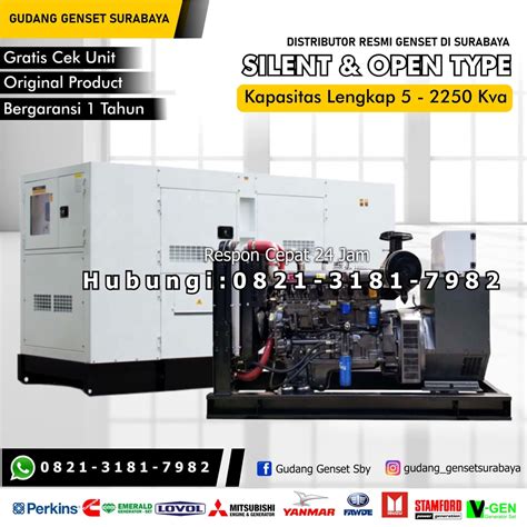 Jual Harga Genset Perkins 20 Kva Supliyer Genset Surabaya Shopee