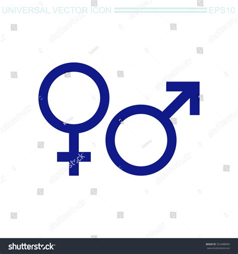 Male And Female Sex Symbol Stock Vector 552488095 Shutterstock