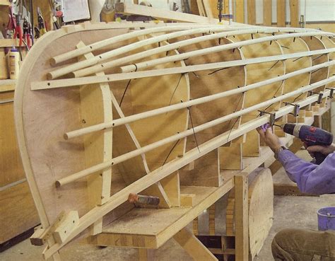 Wayfarer Dinghy Outboard Plank On Frame Boat Construction Using