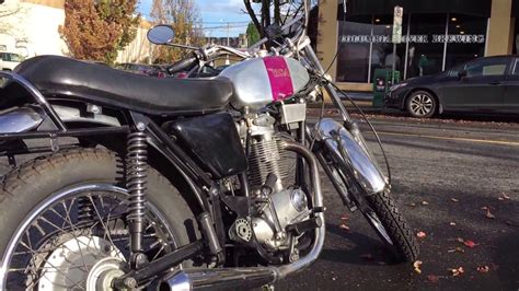 1951 Vincent Comet Motorcycle A November Day Downtown