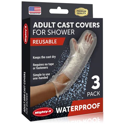 Buy 100 Waterproof Cast Cover Arm 【watertight Seal】 Reusable Adult