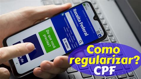 Como Regularizar O CPF Pela Internet No Site Da Receita Federal YouTube