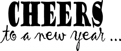 Cheers Year Wall Lettering Sticker Vinyl Word Decal Letter Wall