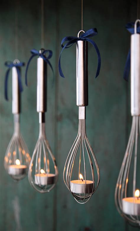 Diy Hanging Whisk Tea Light Candle Holder Votive Party Decor