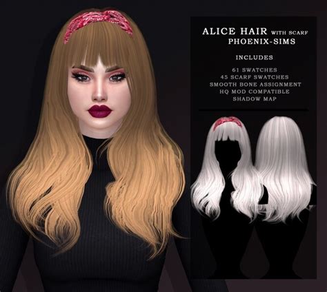 Alyssa Hair At Phoenix Sims Sims 4 Updates