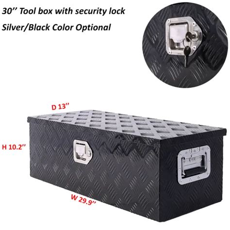 30and Heavy Duty Black Aluminum Tool Box Truck Storage Underbody Atvrv
