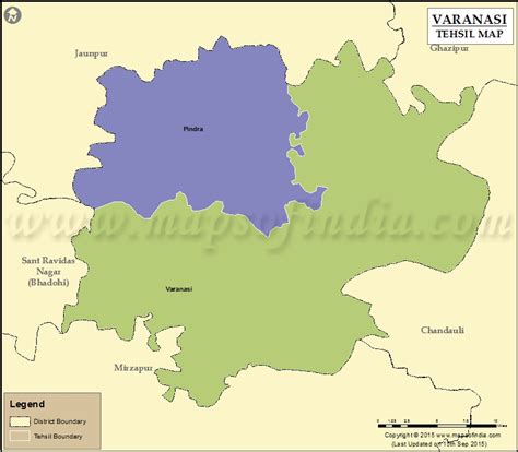 Varanasi Tehsil Map