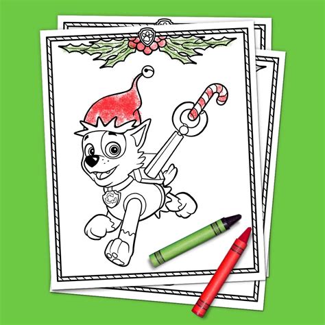 Paw patrol coloring pages for kids and parents, free printable and online coloring of paw patrol pictures. PAW Patrol Holiday Coloring Pack | Paw patrol christmas ...