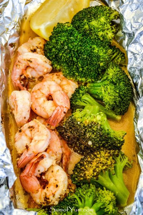 Shrimp And Broccoli Foil Packs Sum Of Yum