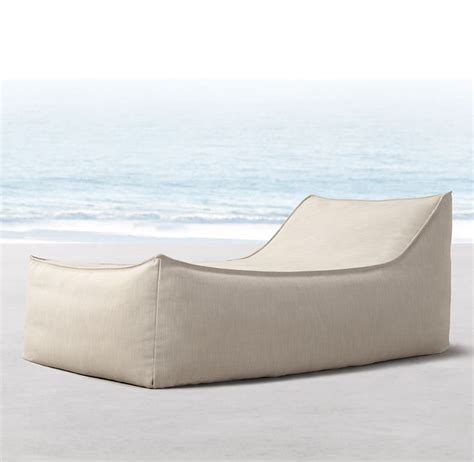 Instead of sitting on uncomfortable wooden stools this summer, get an you can get multiple outdoor bean bag chairs so that everyone has someplace comfortable to sit after a dinner party. Ibiza Chaise in 2020 | Outdoor bean bag, Bean bag lounger ...