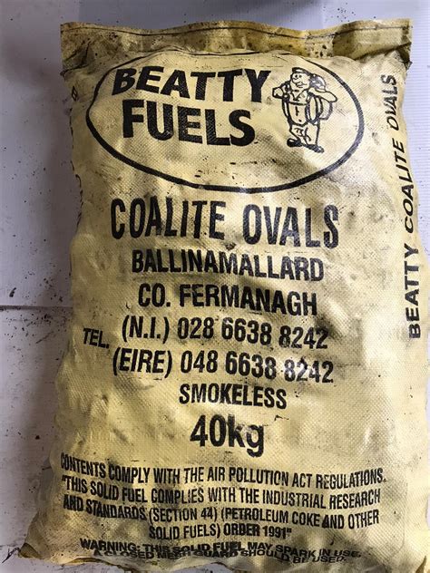 Coalite Ovals 40kg Smokeless Ridgepool Fuels