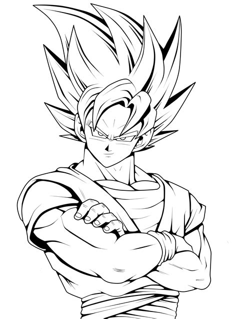 Kids Learning Form Home Easy Kid Goku Drawing How To Draw Goku In A