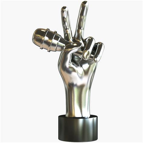 3d The Voice Hand Award Turbosquid 1715993