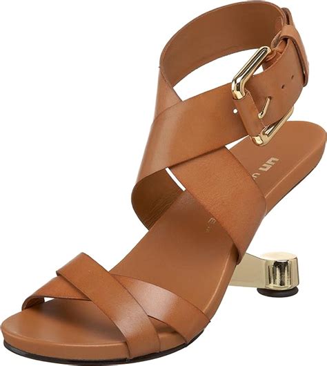 Amazon Com UNITED NUDE Women S Eamz X Buckle Strappy Sandal Camel