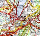 Geneva Map and Geneva Satellite Image