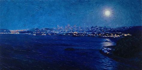 Midnight Blue Painting By Gina Tecson Fine Art America