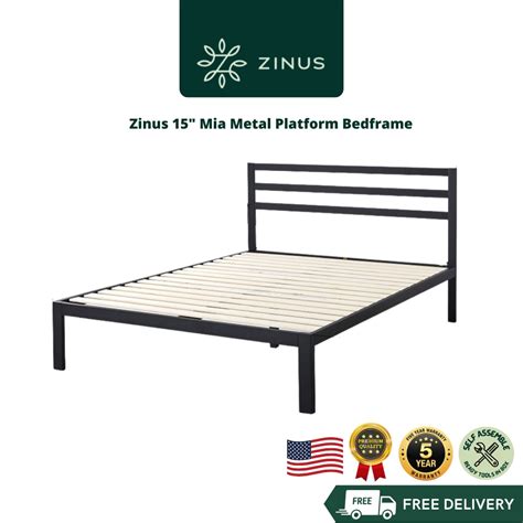 Zinus Mia Metal Platform Bedframe 15 Shopee Malaysia