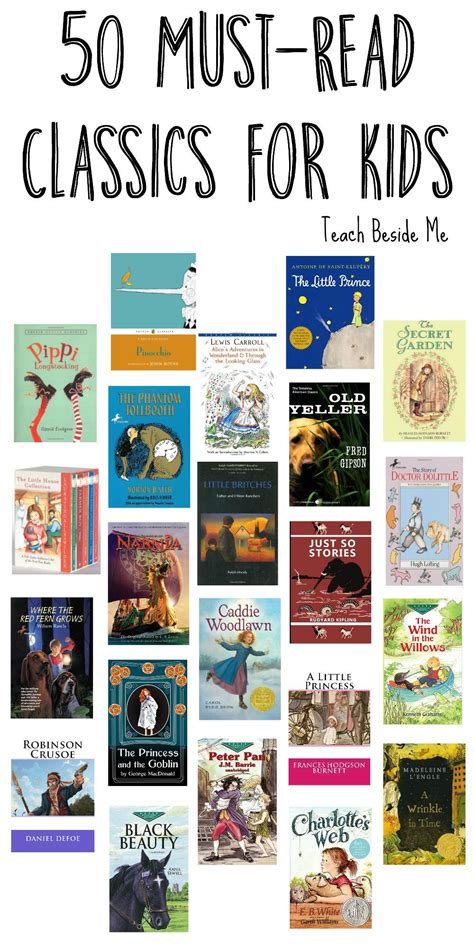 50 Must Read Classics For Kids Kids Reading Homeschool Reading Must