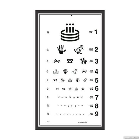 Eye Chart For Children Printable