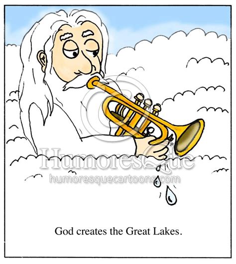 Cartoon God Creates The Great Lakes Humoresque Cartoons Music