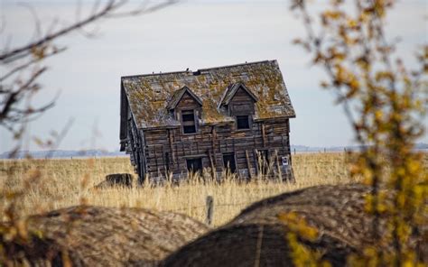 Wallpaper Landscape Old Building Ruin Winter Wood Branch House