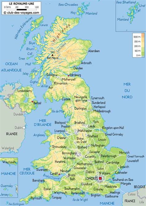 Carte Du Royaume Uni Vacances Arts Guides Voyages