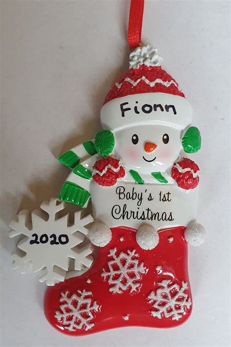 Baby's First Christmas  Personalised christmas tree decorations