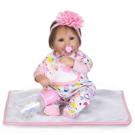 Npkcollection 40cm Soft Silicone Reborn Baby Doll Toys Lifelike Lovely