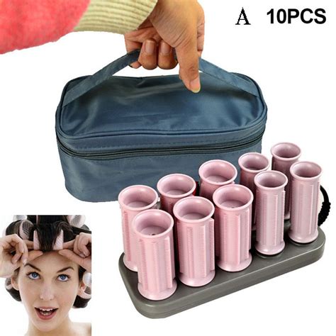 Hair Rollers Plastic Hair Curlers 30 100w 10 Pcsset Electric Roll Hair